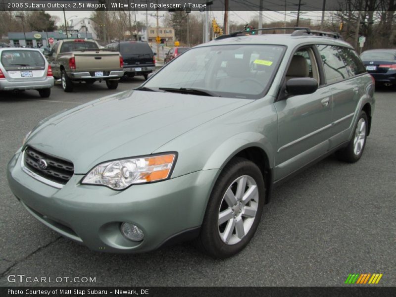 Willow Green Opalescent / Taupe 2006 Subaru Outback 2.5i Wagon