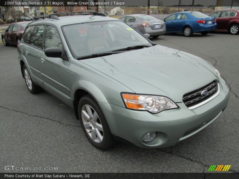Willow Green Opalescent / Taupe 2006 Subaru Outback 2.5i Wagon