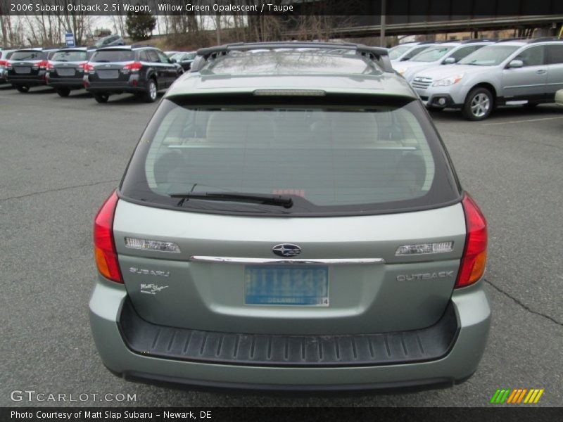 Willow Green Opalescent / Taupe 2006 Subaru Outback 2.5i Wagon