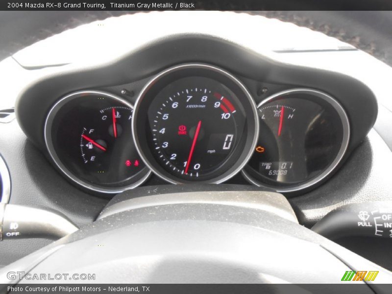 Titanium Gray Metallic / Black 2004 Mazda RX-8 Grand Touring