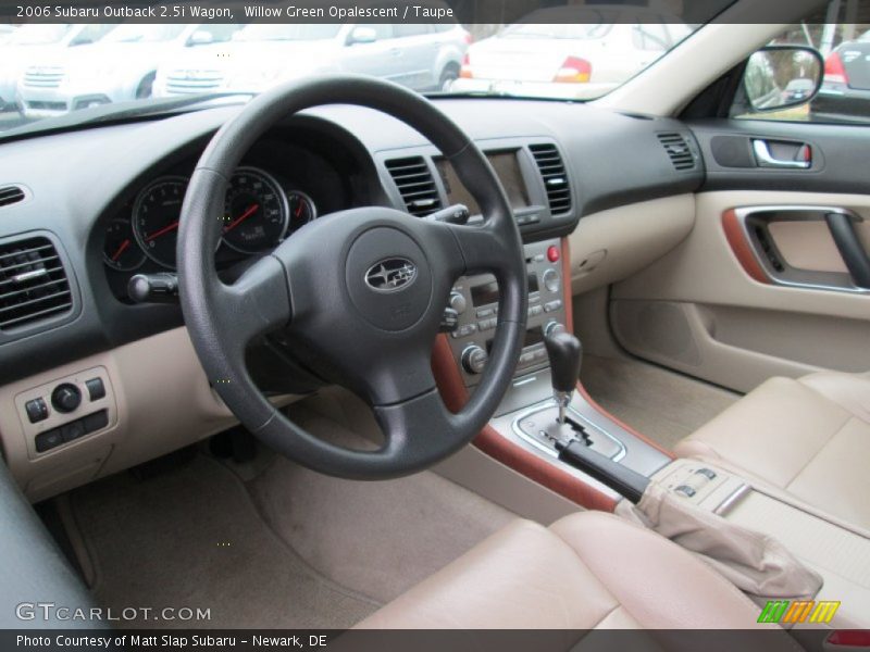 Willow Green Opalescent / Taupe 2006 Subaru Outback 2.5i Wagon