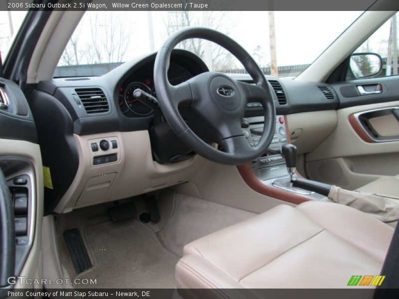 Willow Green Opalescent / Taupe 2006 Subaru Outback 2.5i Wagon