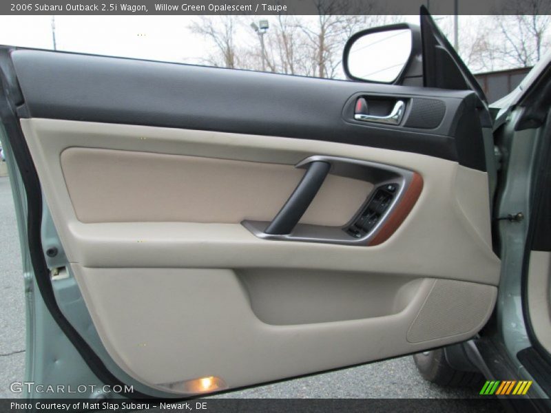 Willow Green Opalescent / Taupe 2006 Subaru Outback 2.5i Wagon