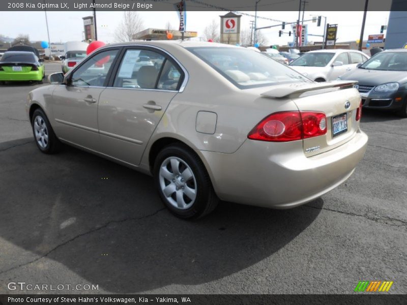 Light Almond Beige / Beige 2008 Kia Optima LX