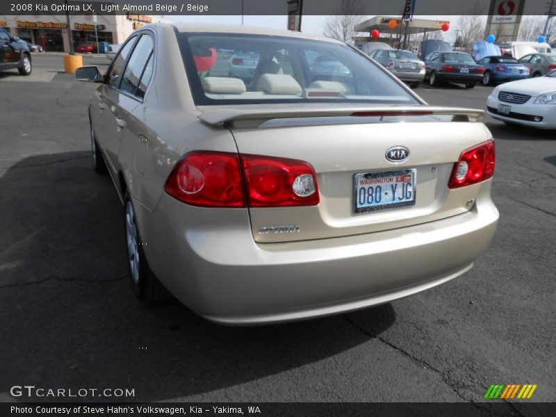 Light Almond Beige / Beige 2008 Kia Optima LX