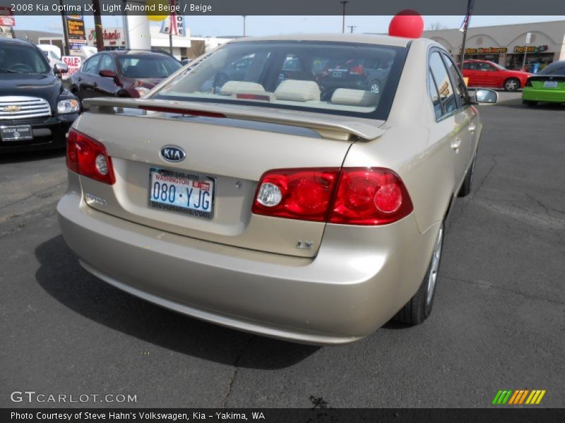 Light Almond Beige / Beige 2008 Kia Optima LX