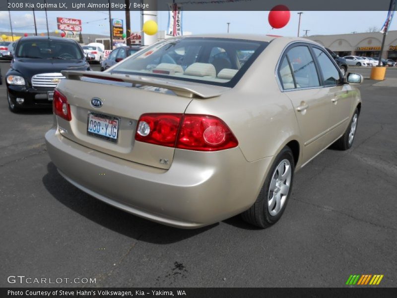 Light Almond Beige / Beige 2008 Kia Optima LX