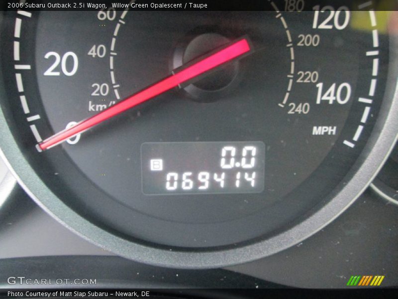 Willow Green Opalescent / Taupe 2006 Subaru Outback 2.5i Wagon