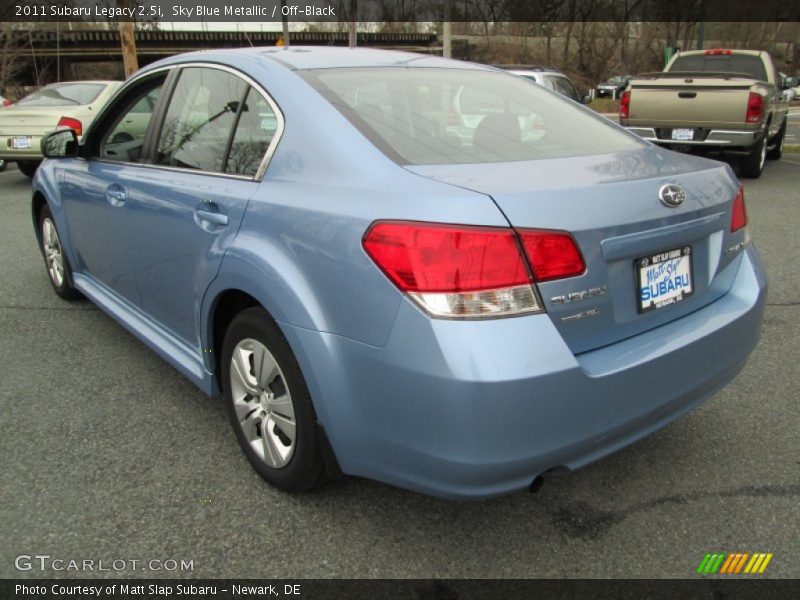 Sky Blue Metallic / Off-Black 2011 Subaru Legacy 2.5i