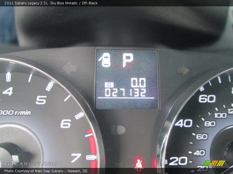 Sky Blue Metallic / Off-Black 2011 Subaru Legacy 2.5i