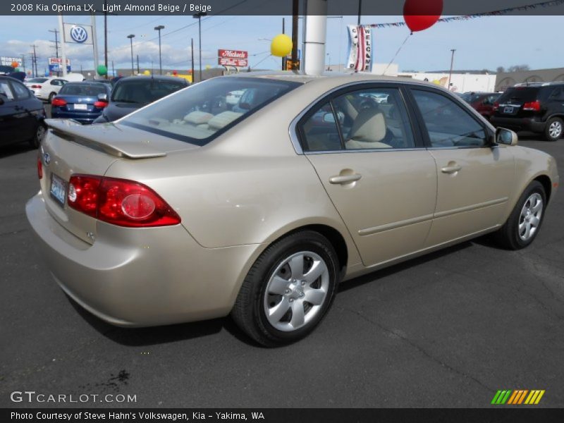 Light Almond Beige / Beige 2008 Kia Optima LX