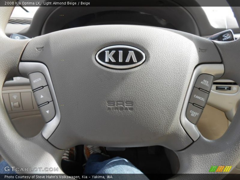 Light Almond Beige / Beige 2008 Kia Optima LX