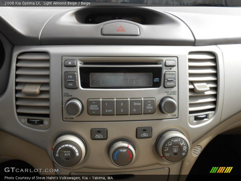 Light Almond Beige / Beige 2008 Kia Optima LX