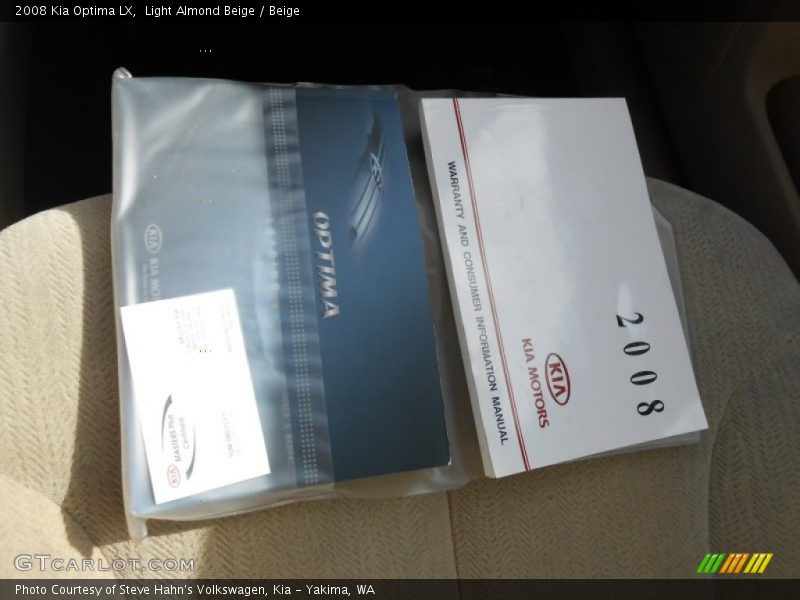 Light Almond Beige / Beige 2008 Kia Optima LX