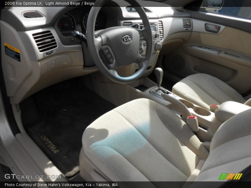 Light Almond Beige / Beige 2008 Kia Optima LX