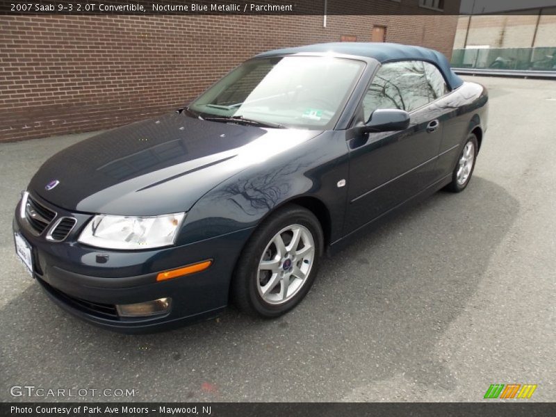 Nocturne Blue Metallic / Parchment 2007 Saab 9-3 2.0T Convertible