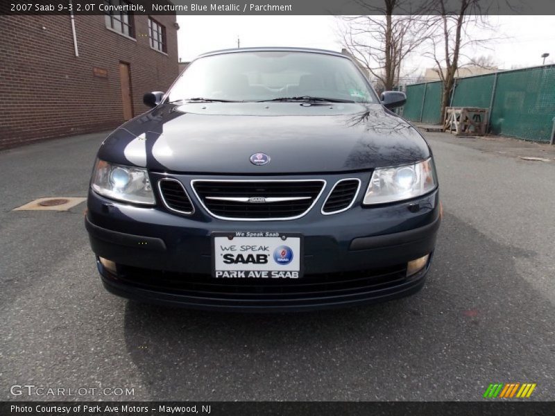 Nocturne Blue Metallic / Parchment 2007 Saab 9-3 2.0T Convertible