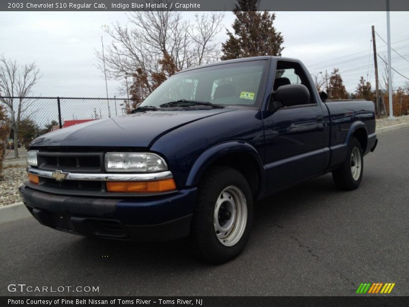 Indigo Blue Metallic / Graphite 2003 Chevrolet S10 Regular Cab