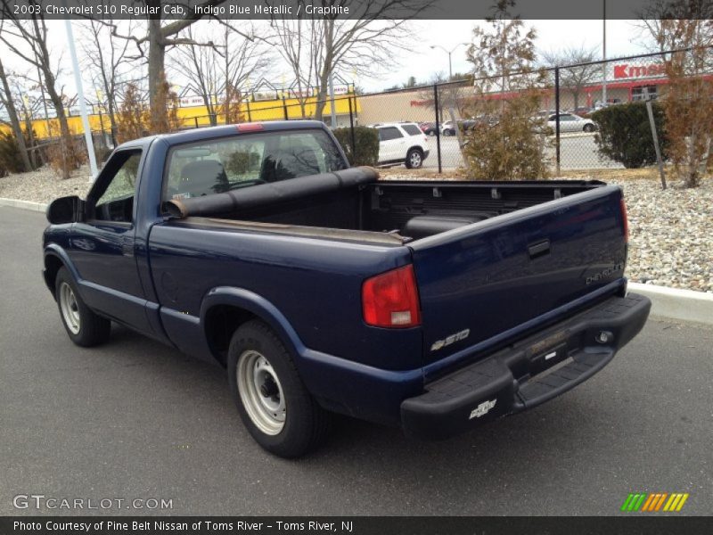 Indigo Blue Metallic / Graphite 2003 Chevrolet S10 Regular Cab