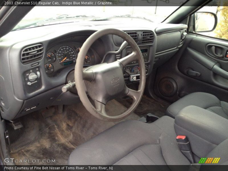 Indigo Blue Metallic / Graphite 2003 Chevrolet S10 Regular Cab