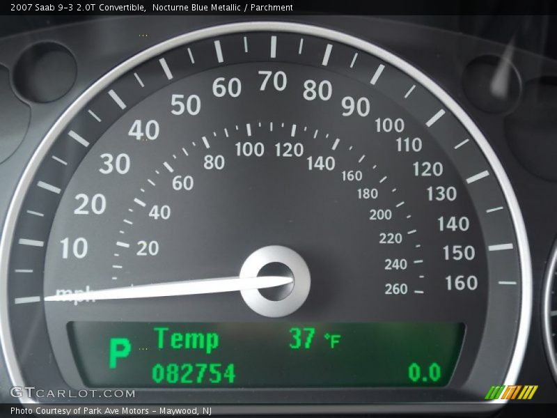 Nocturne Blue Metallic / Parchment 2007 Saab 9-3 2.0T Convertible