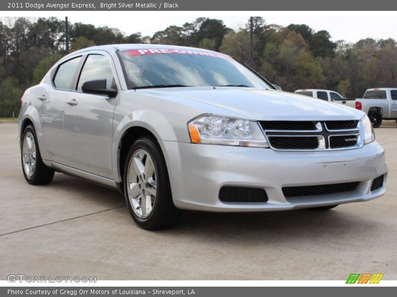 Bright Silver Metallic / Black 2011 Dodge Avenger Express