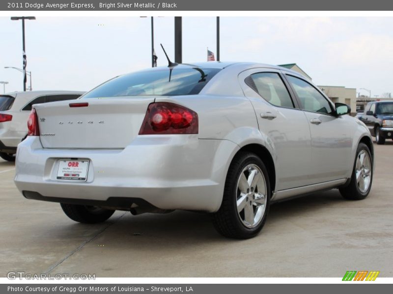 Bright Silver Metallic / Black 2011 Dodge Avenger Express