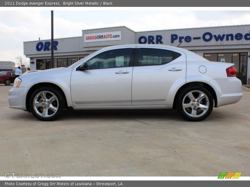Bright Silver Metallic / Black 2011 Dodge Avenger Express