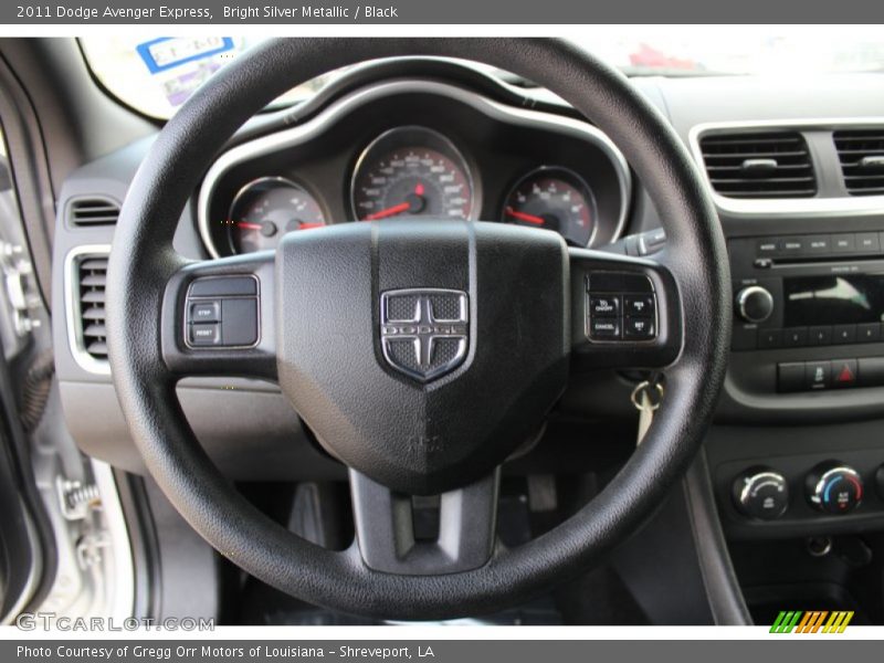 Bright Silver Metallic / Black 2011 Dodge Avenger Express