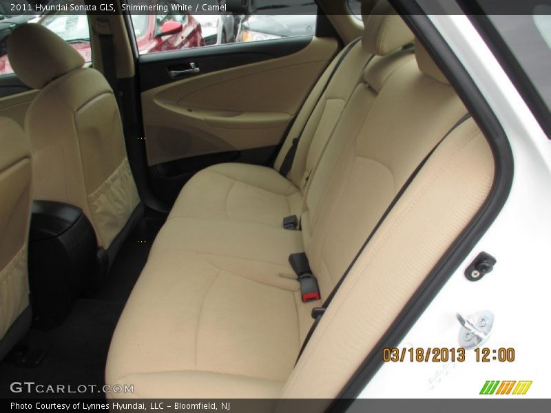 Shimmering White / Camel 2011 Hyundai Sonata GLS