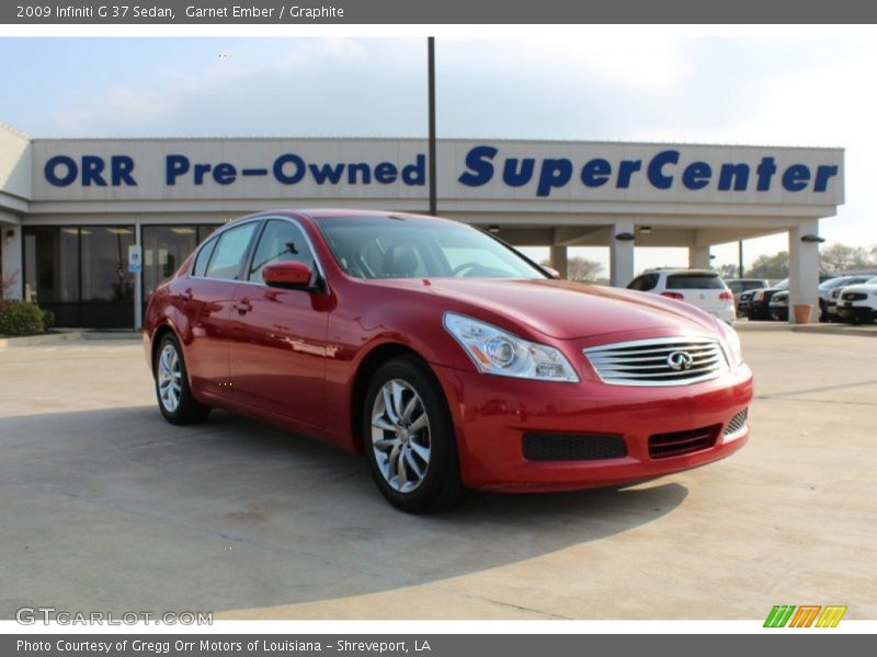 Garnet Ember / Graphite 2009 Infiniti G 37 Sedan