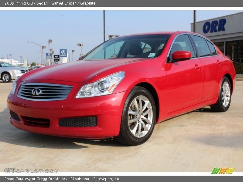 Garnet Ember / Graphite 2009 Infiniti G 37 Sedan