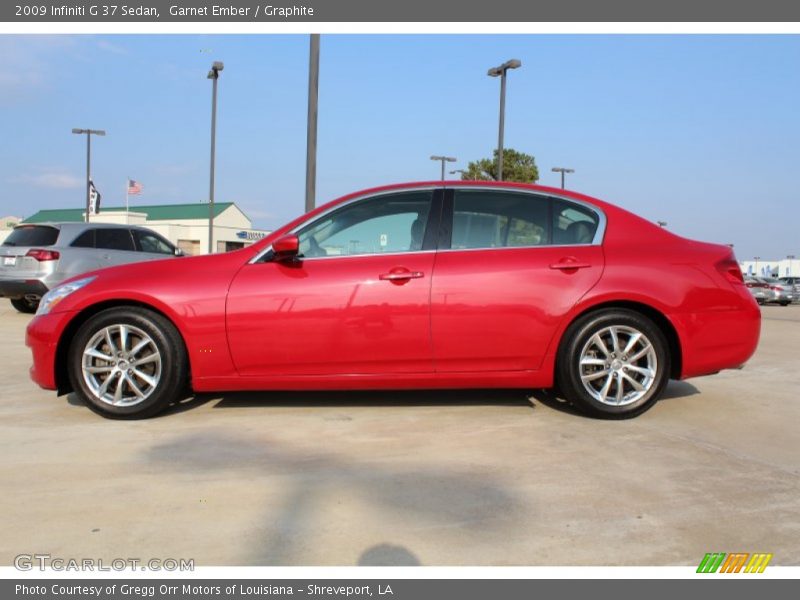 Garnet Ember / Graphite 2009 Infiniti G 37 Sedan