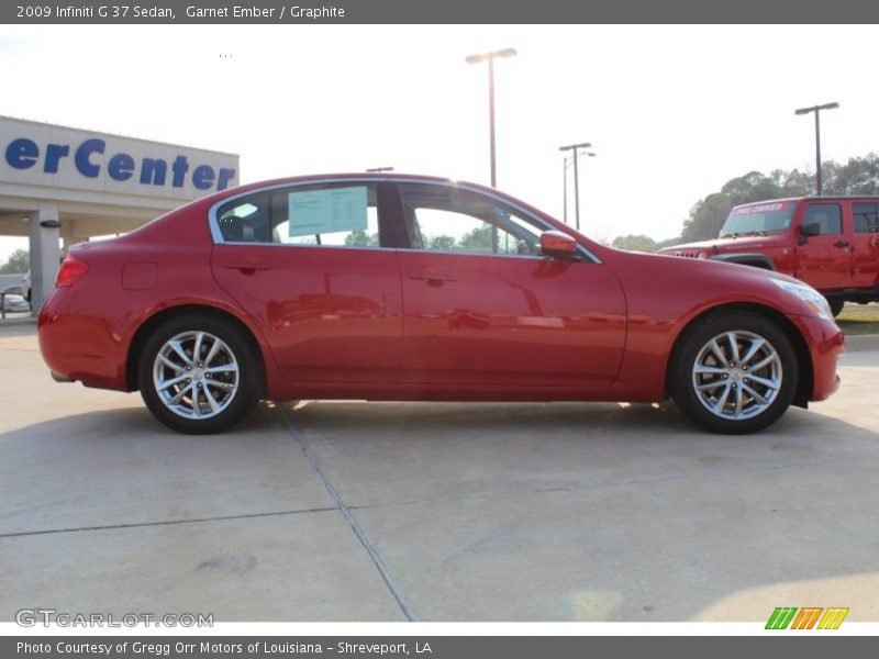 Garnet Ember / Graphite 2009 Infiniti G 37 Sedan