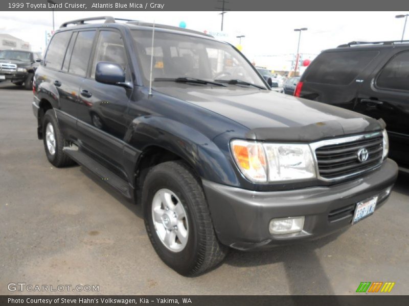 Atlantis Blue Mica / Gray 1999 Toyota Land Cruiser