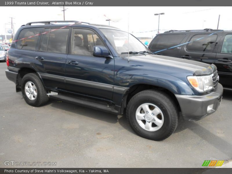 Atlantis Blue Mica / Gray 1999 Toyota Land Cruiser