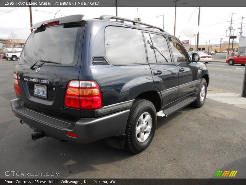 Atlantis Blue Mica / Gray 1999 Toyota Land Cruiser