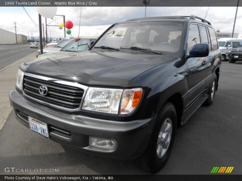Atlantis Blue Mica / Gray 1999 Toyota Land Cruiser