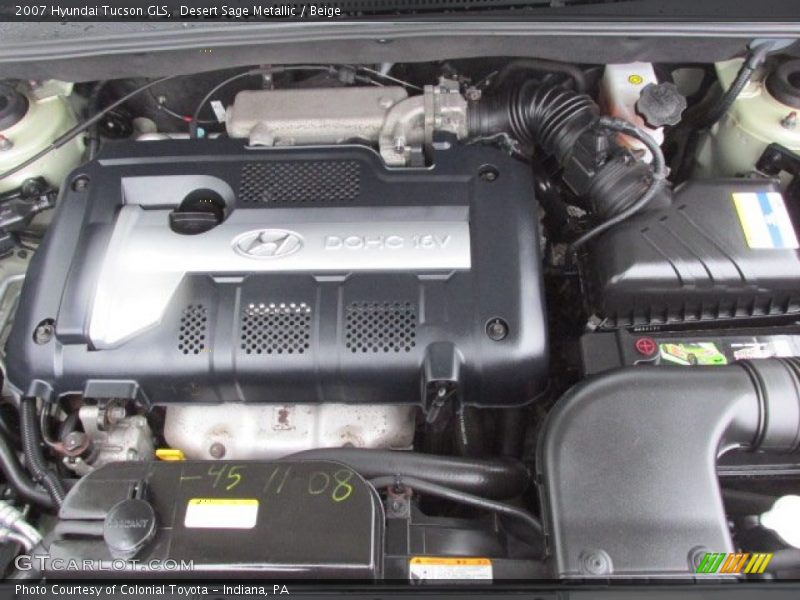 Desert Sage Metallic / Beige 2007 Hyundai Tucson GLS