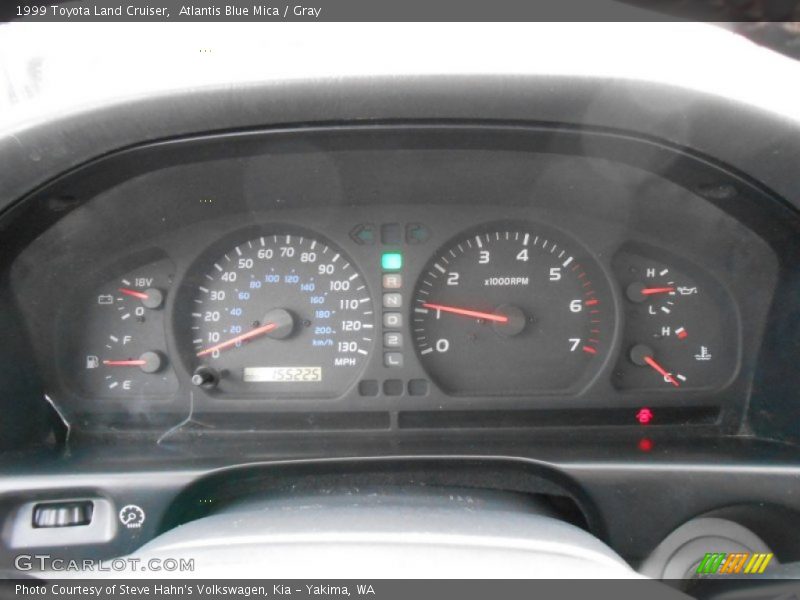 Atlantis Blue Mica / Gray 1999 Toyota Land Cruiser