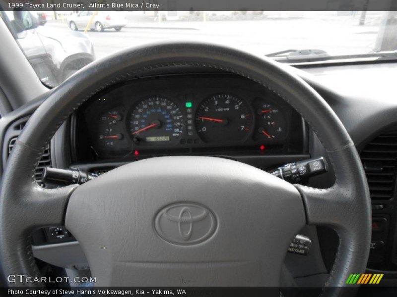 Atlantis Blue Mica / Gray 1999 Toyota Land Cruiser