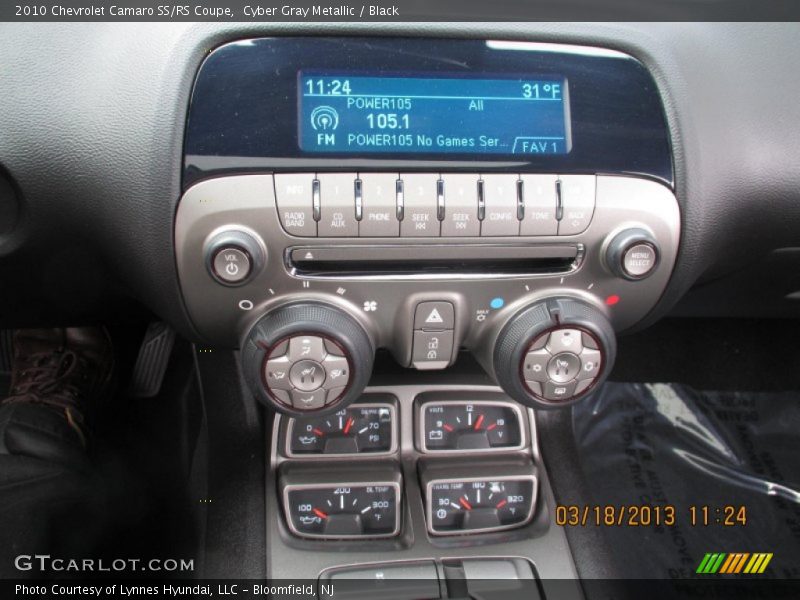 Cyber Gray Metallic / Black 2010 Chevrolet Camaro SS/RS Coupe