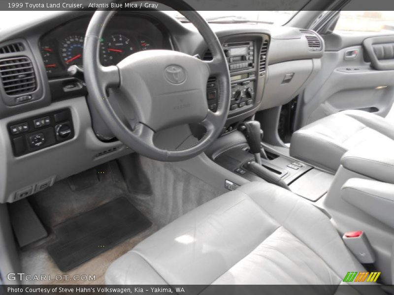 Atlantis Blue Mica / Gray 1999 Toyota Land Cruiser