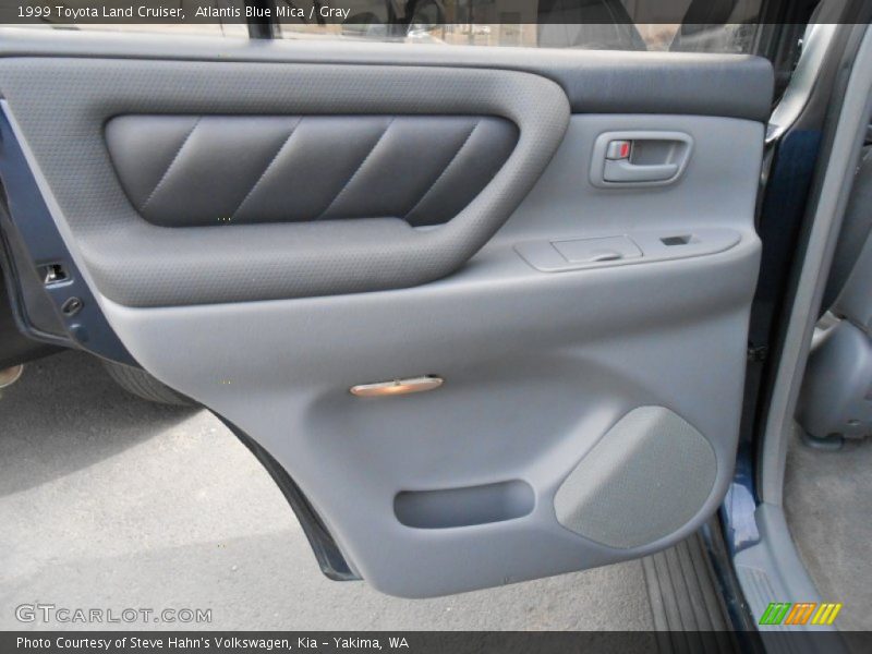 Atlantis Blue Mica / Gray 1999 Toyota Land Cruiser