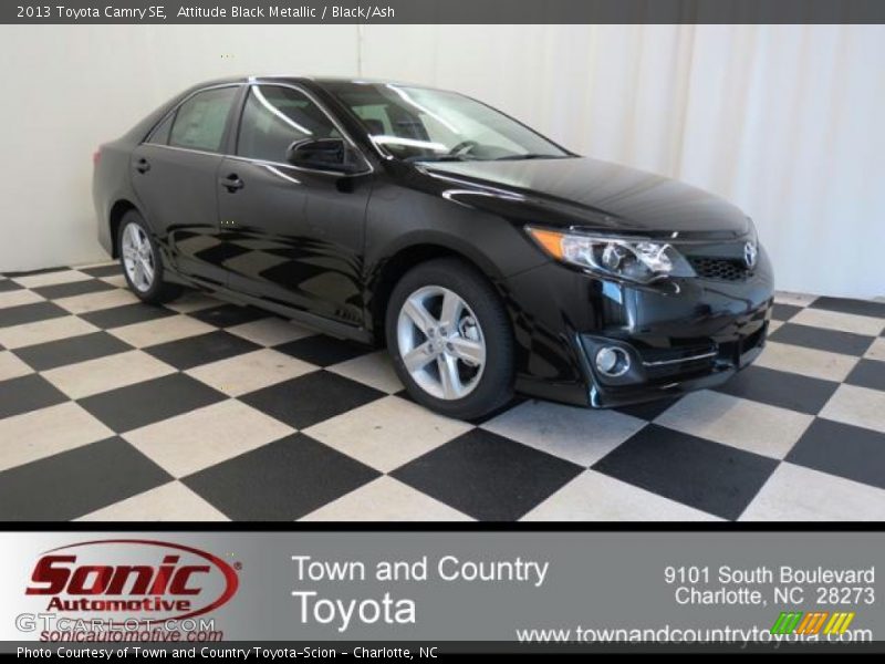 Attitude Black Metallic / Black/Ash 2013 Toyota Camry SE