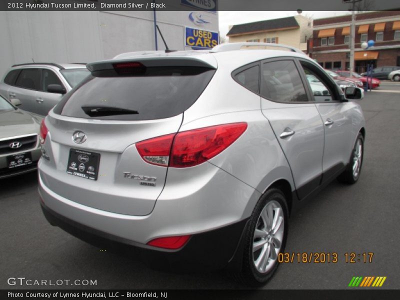 Diamond Silver / Black 2012 Hyundai Tucson Limited
