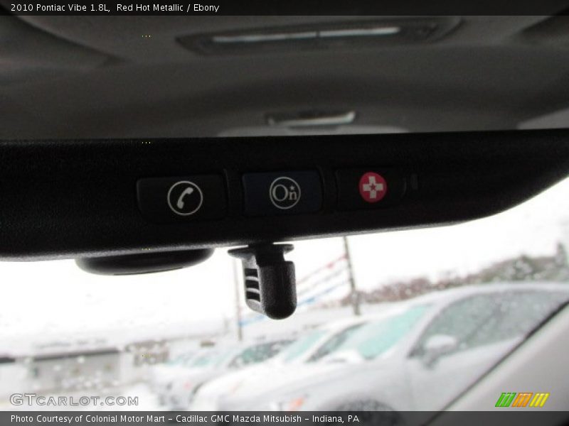 Red Hot Metallic / Ebony 2010 Pontiac Vibe 1.8L