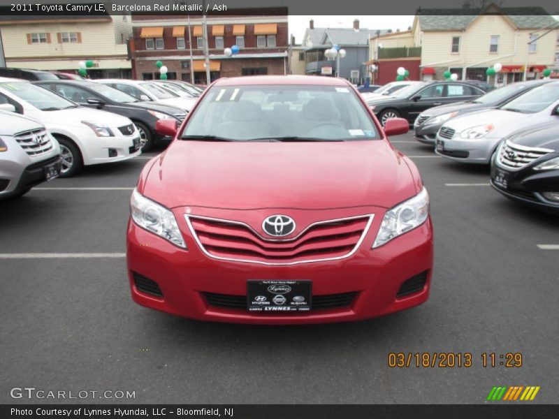 Barcelona Red Metallic / Ash 2011 Toyota Camry LE