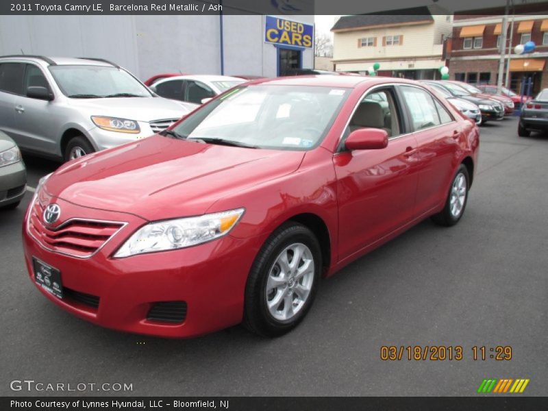Barcelona Red Metallic / Ash 2011 Toyota Camry LE