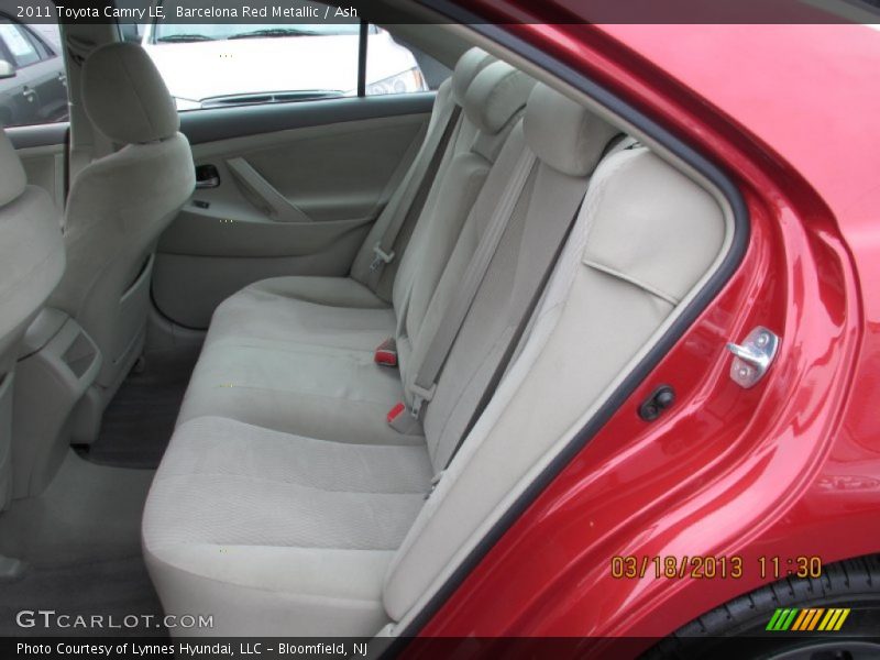 Barcelona Red Metallic / Ash 2011 Toyota Camry LE